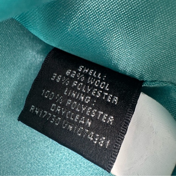 Mossimo Tiffany Blue Pea Coat Size Medium Wool blend - Picture 7 of 7